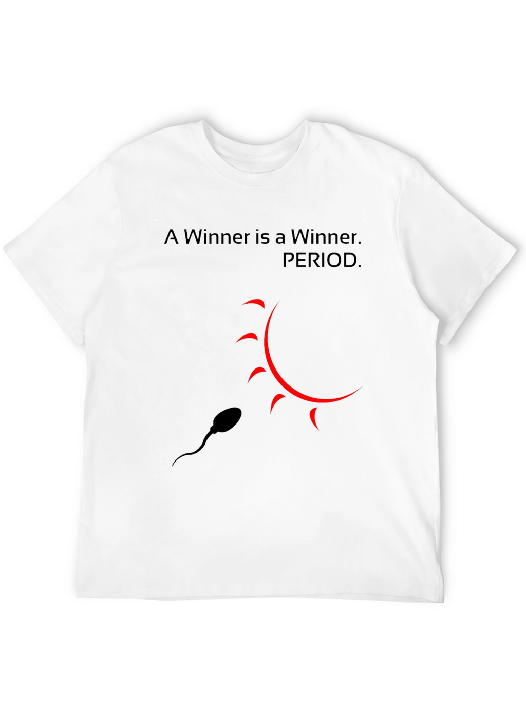 Winner T-Shirt - Black Crew Neck Tee