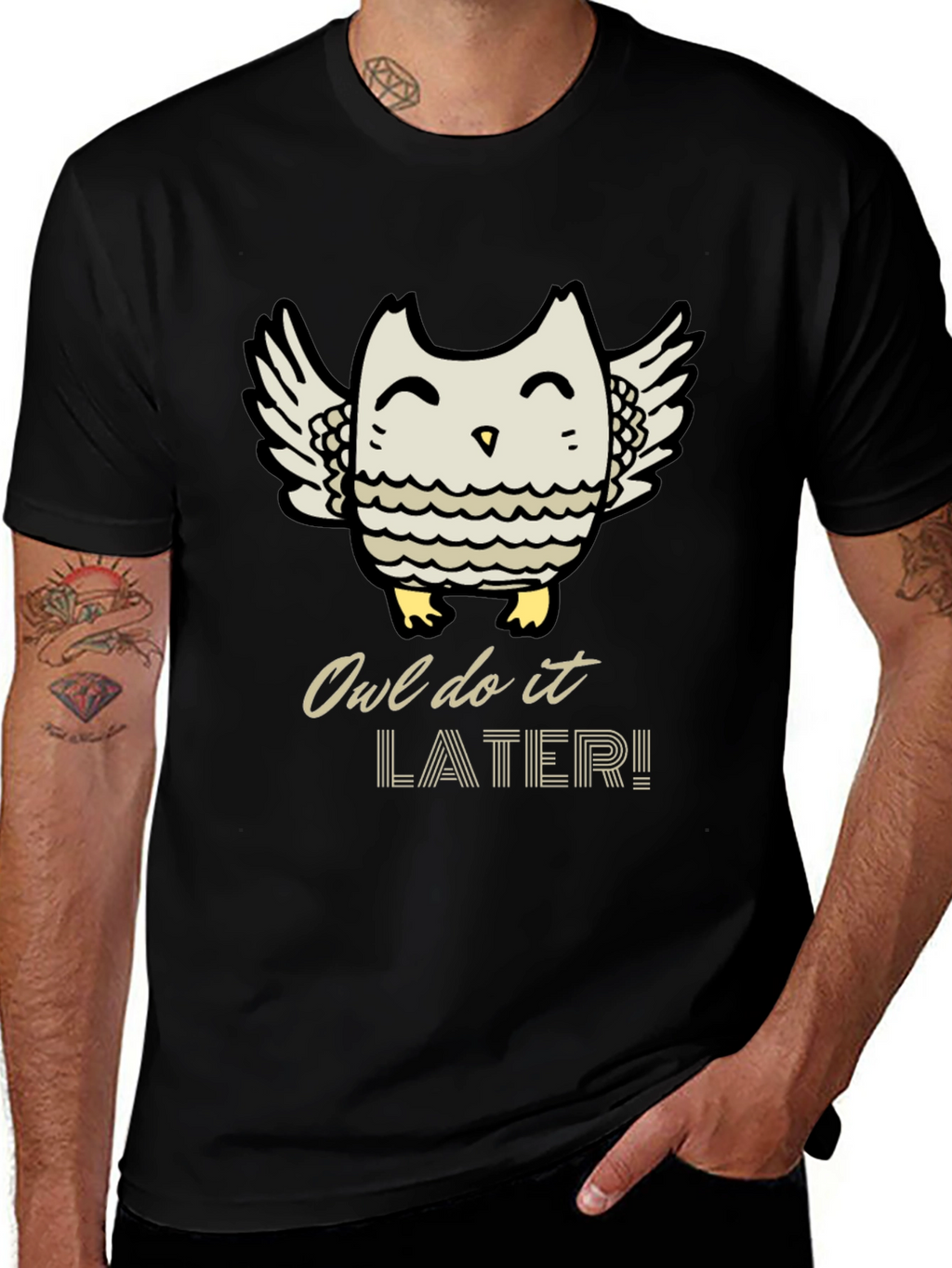 Owl Do It Later T-Shirt - Cute Graphic Tee