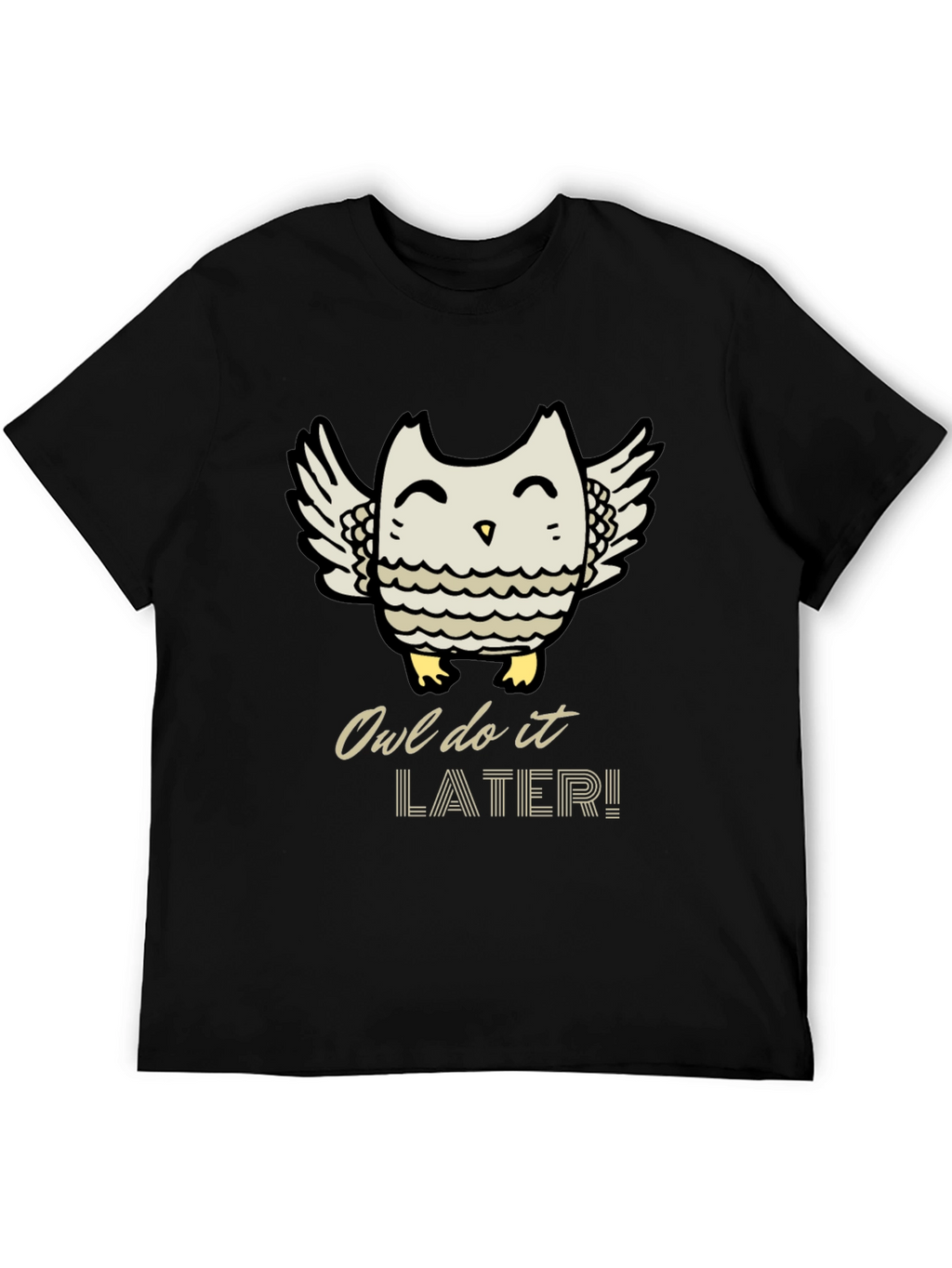 Owl Do It Later T-Shirt - Cute Graphic Tee