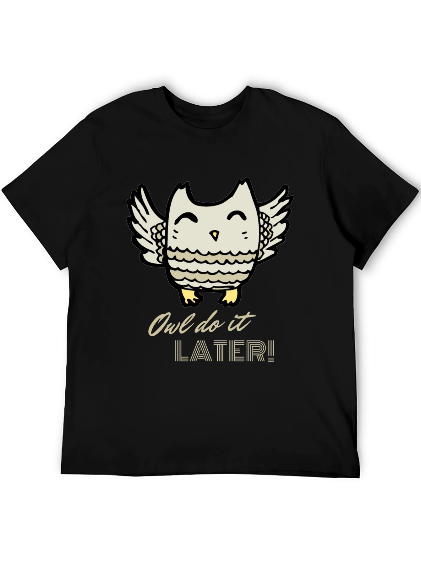 Owl Do It Later T-Shirt - Cute Graphic Tee