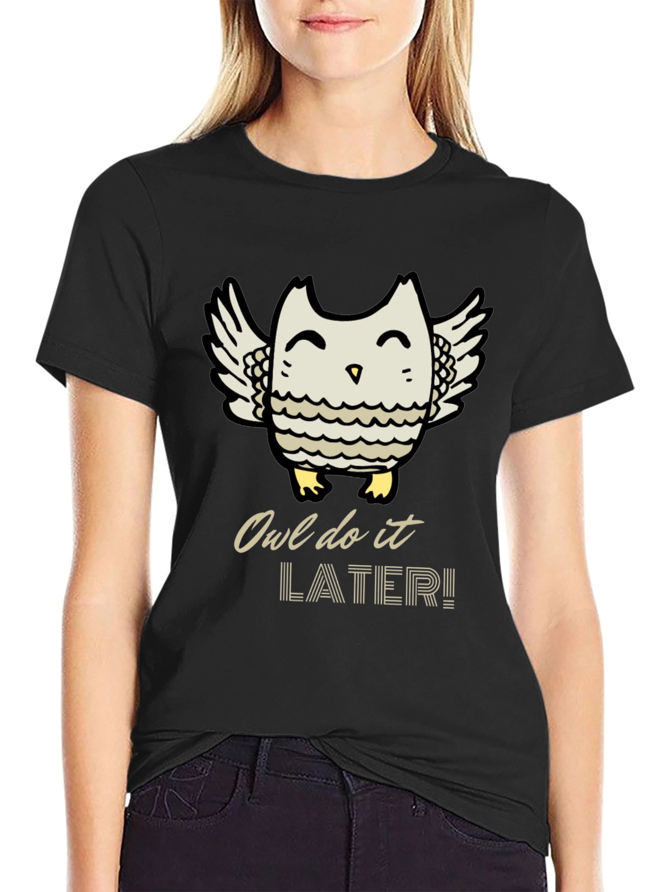 Owl Do It Later T-Shirt - Cute Graphic Tee