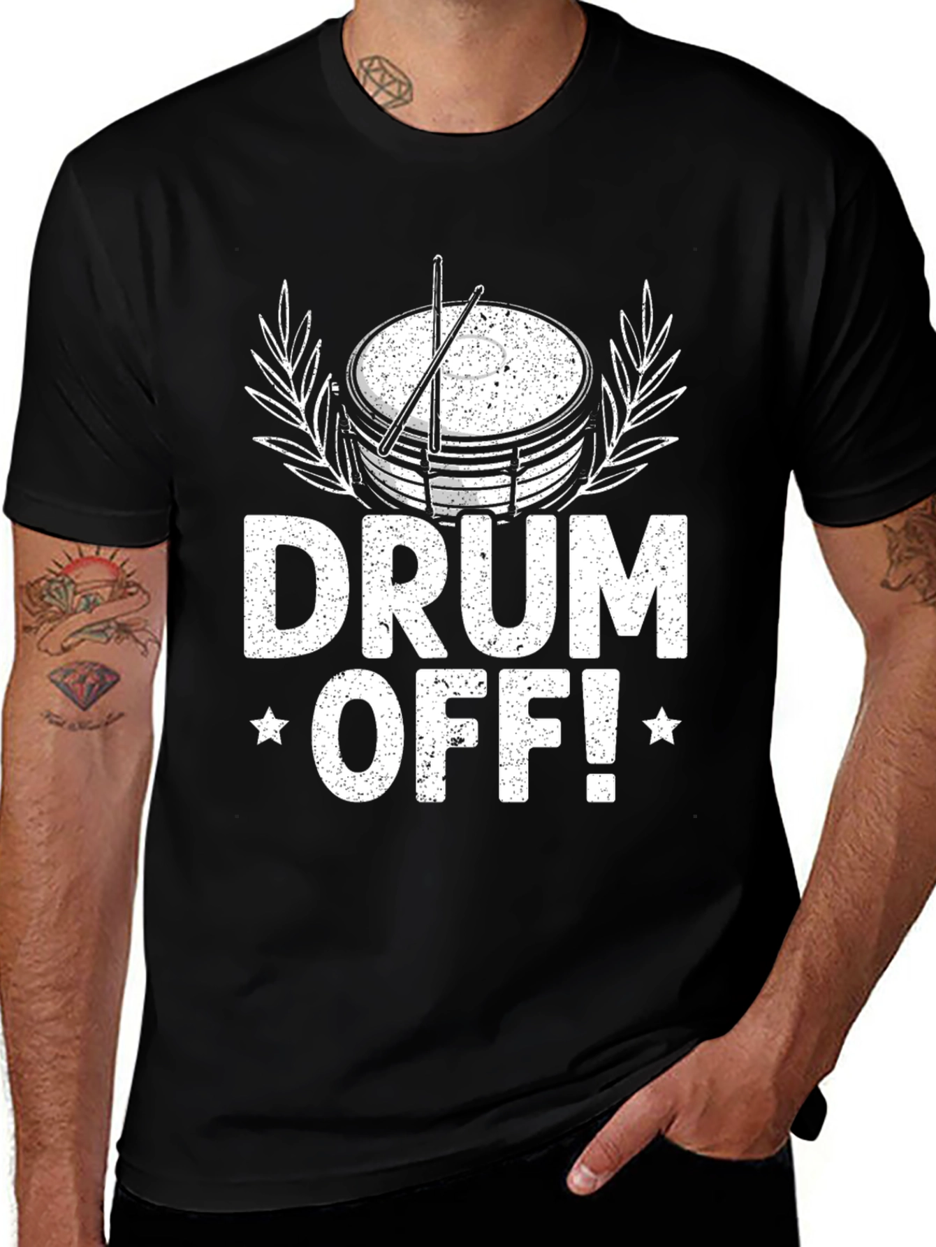 Drum Off T-Shirt - Musicians Humor Tee