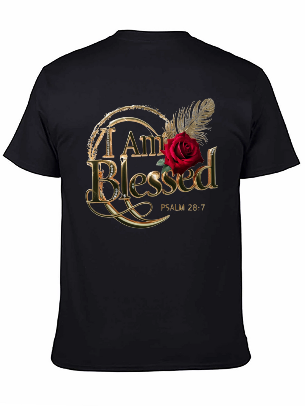 I am Blessed T-Shirt Psalm 28:7