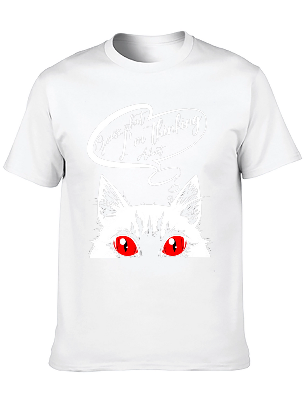 Guess What Cat Graphic Tee - Black