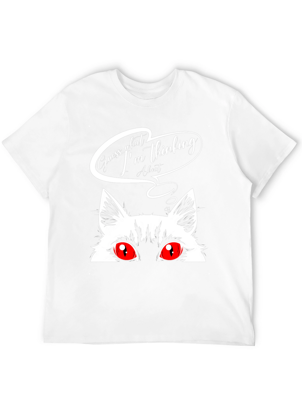 Guess What Cat Graphic Tee - Black