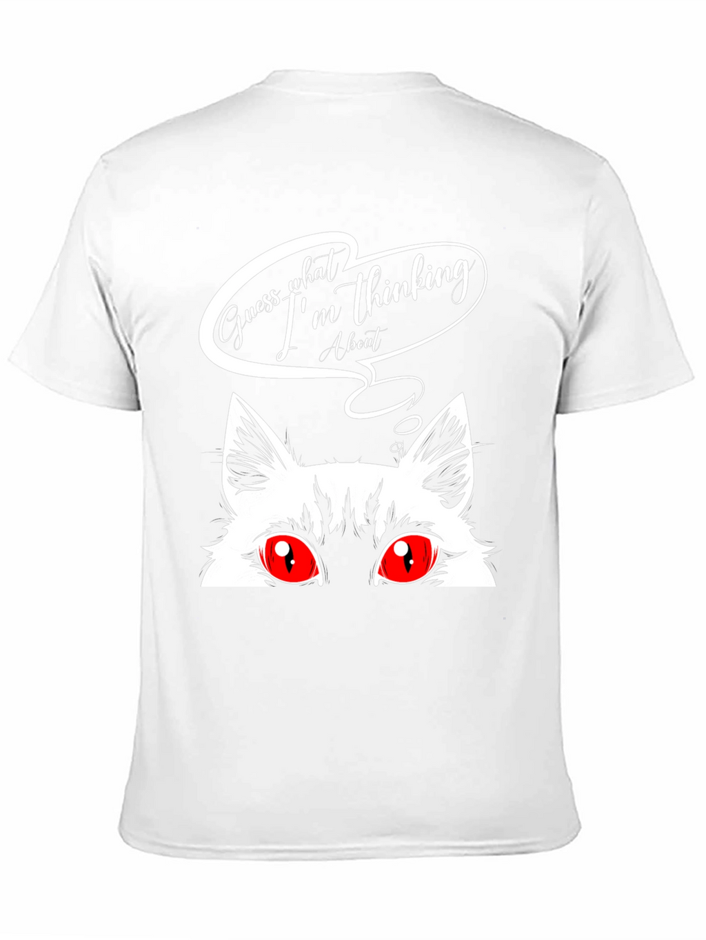 Guess What Cat Graphic Tee - Black
