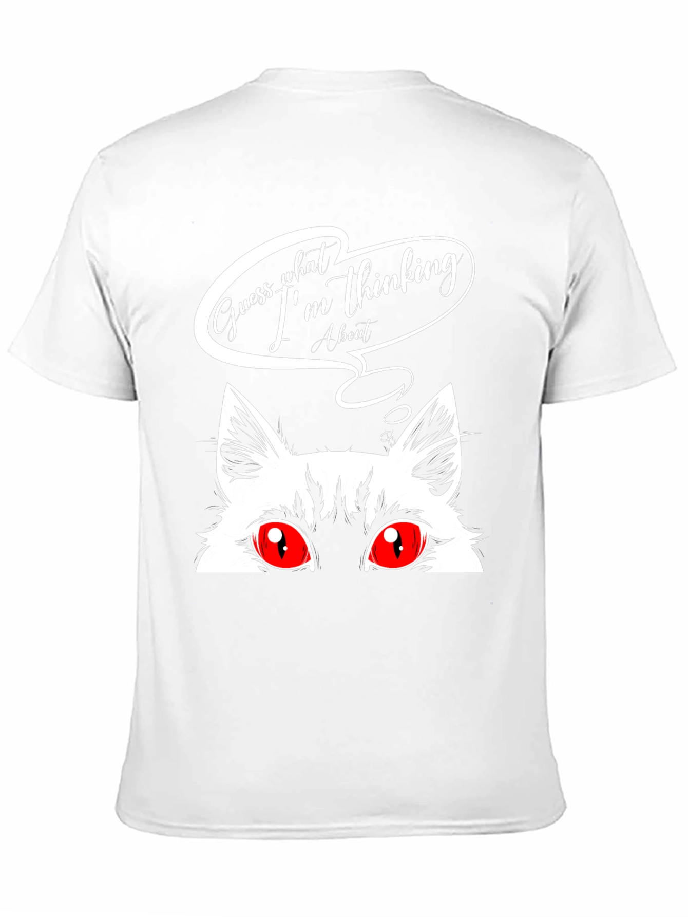 Guess What Cat Graphic Tee - Black