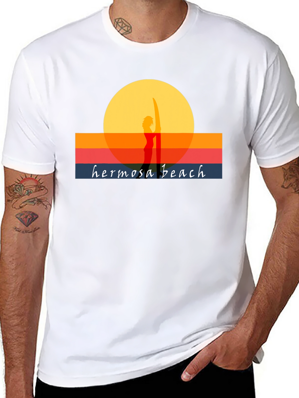 Hermosa Beach Sunset Graphic Tee