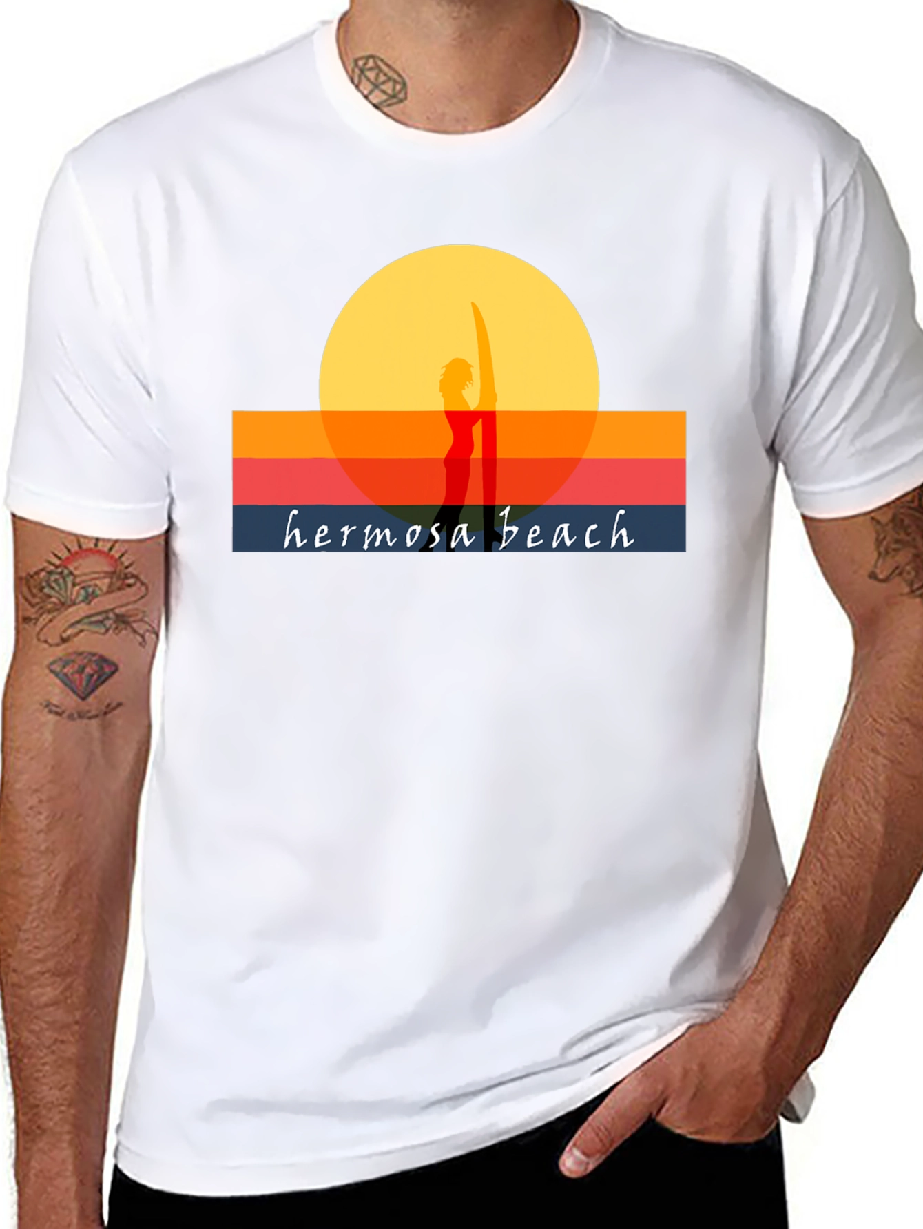 Hermosa Beach Sunset Graphic Tee