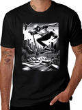 Urban Stunt Scooter Graphic Tee - Black