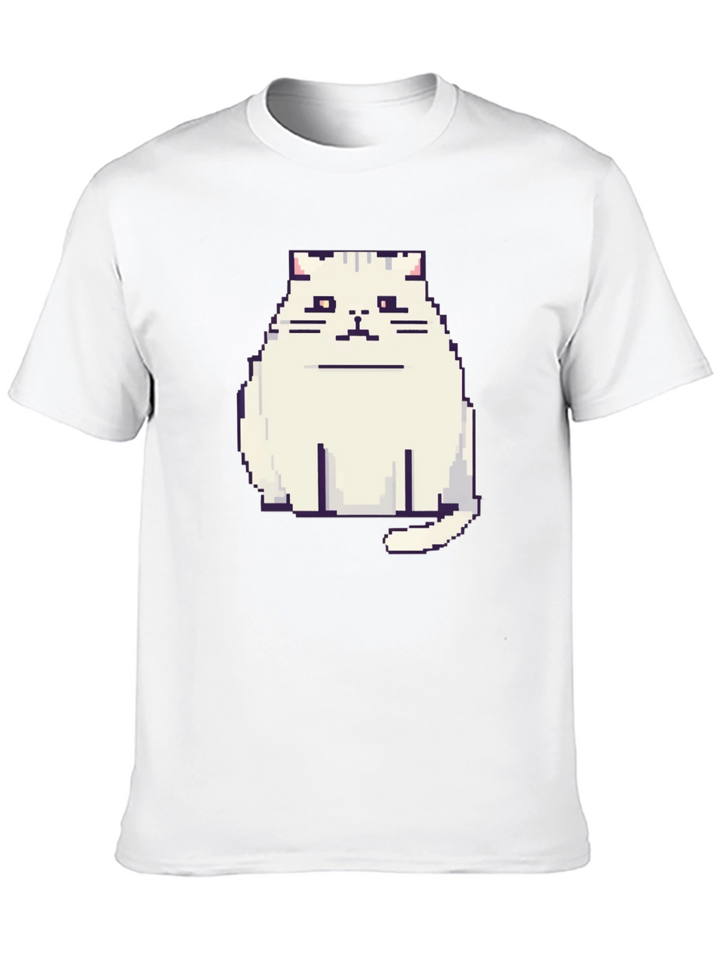 Pixel Cat Black T-Shirt - Gamer Style!