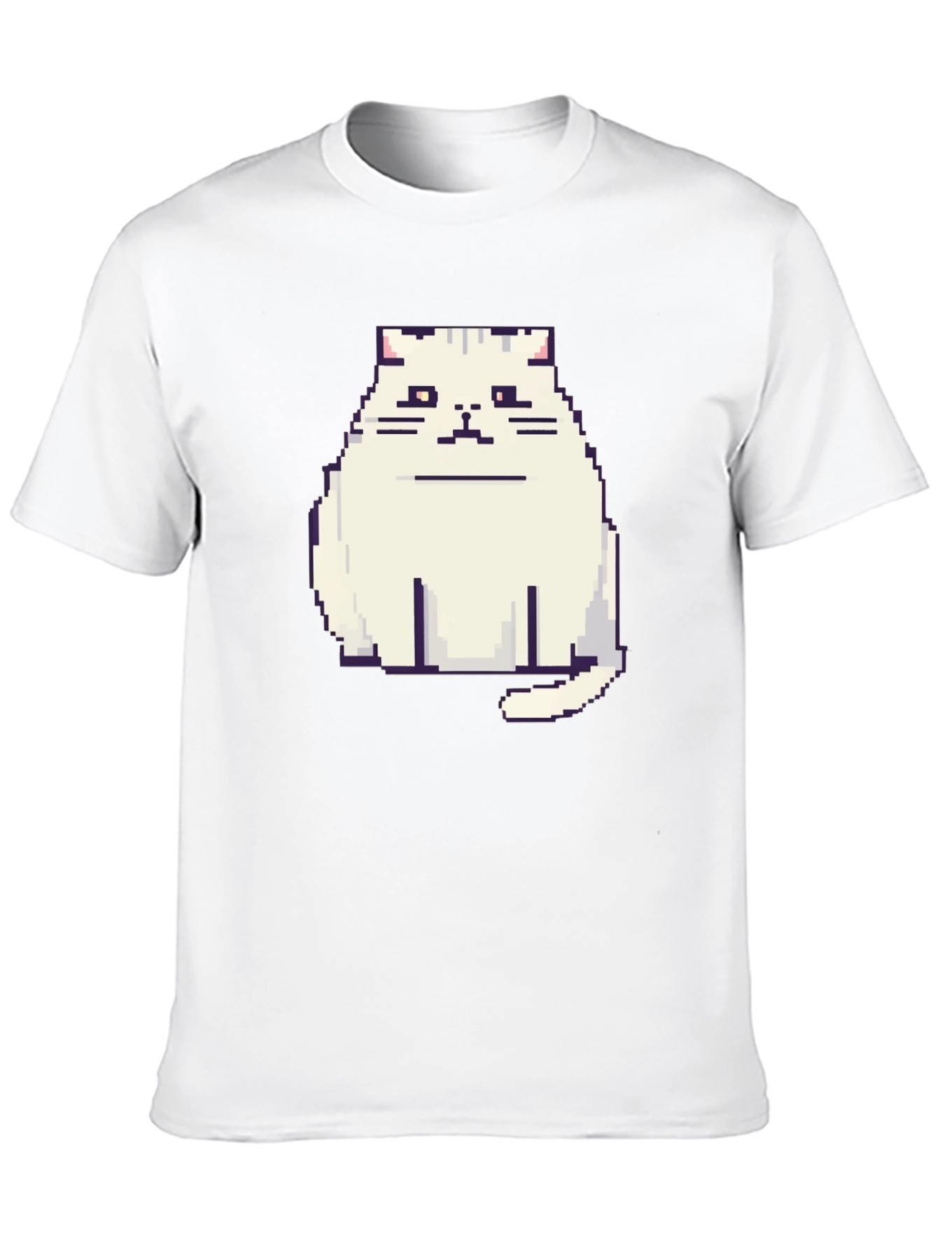 Pixel Cat Black T-Shirt - Gamer Style!
