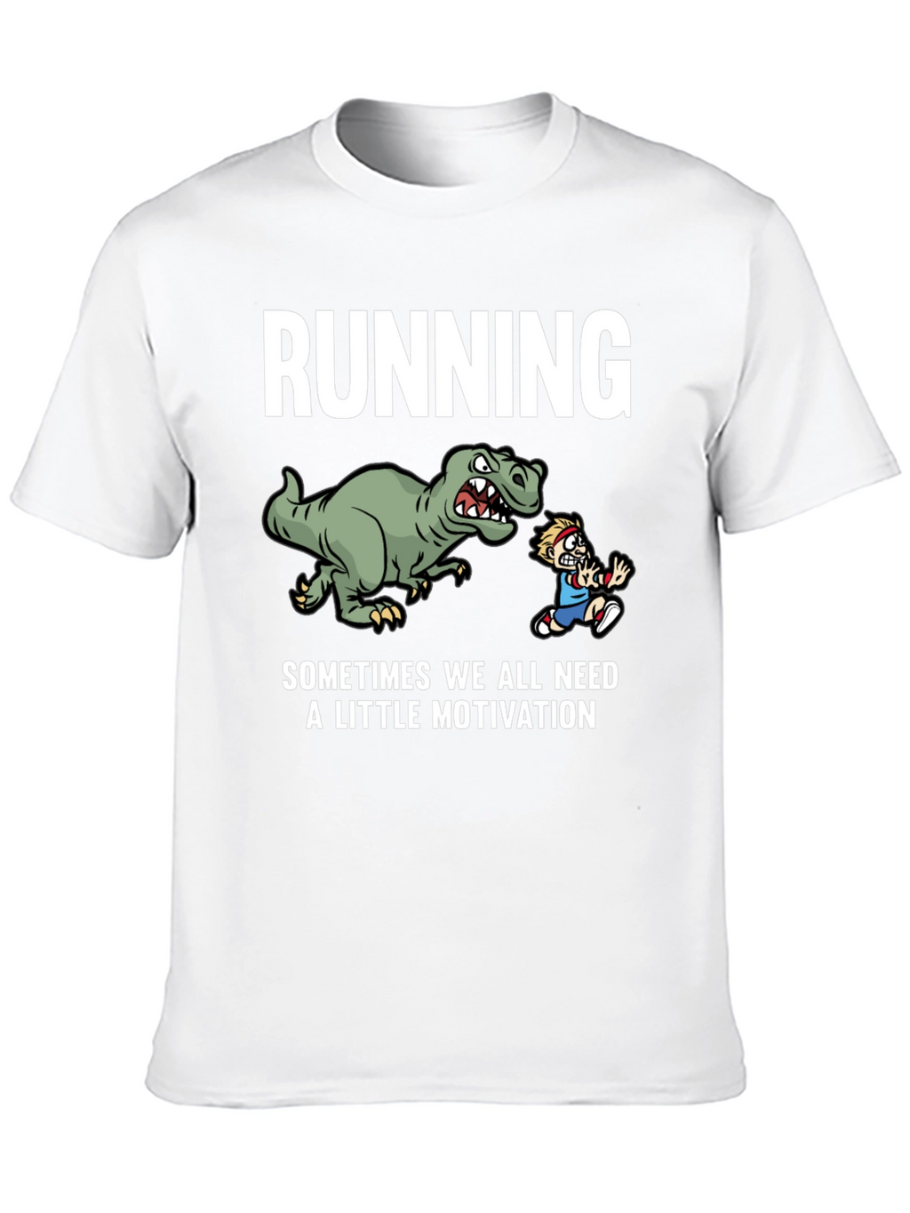 Running Dinosaur Motivation T-Shirt
