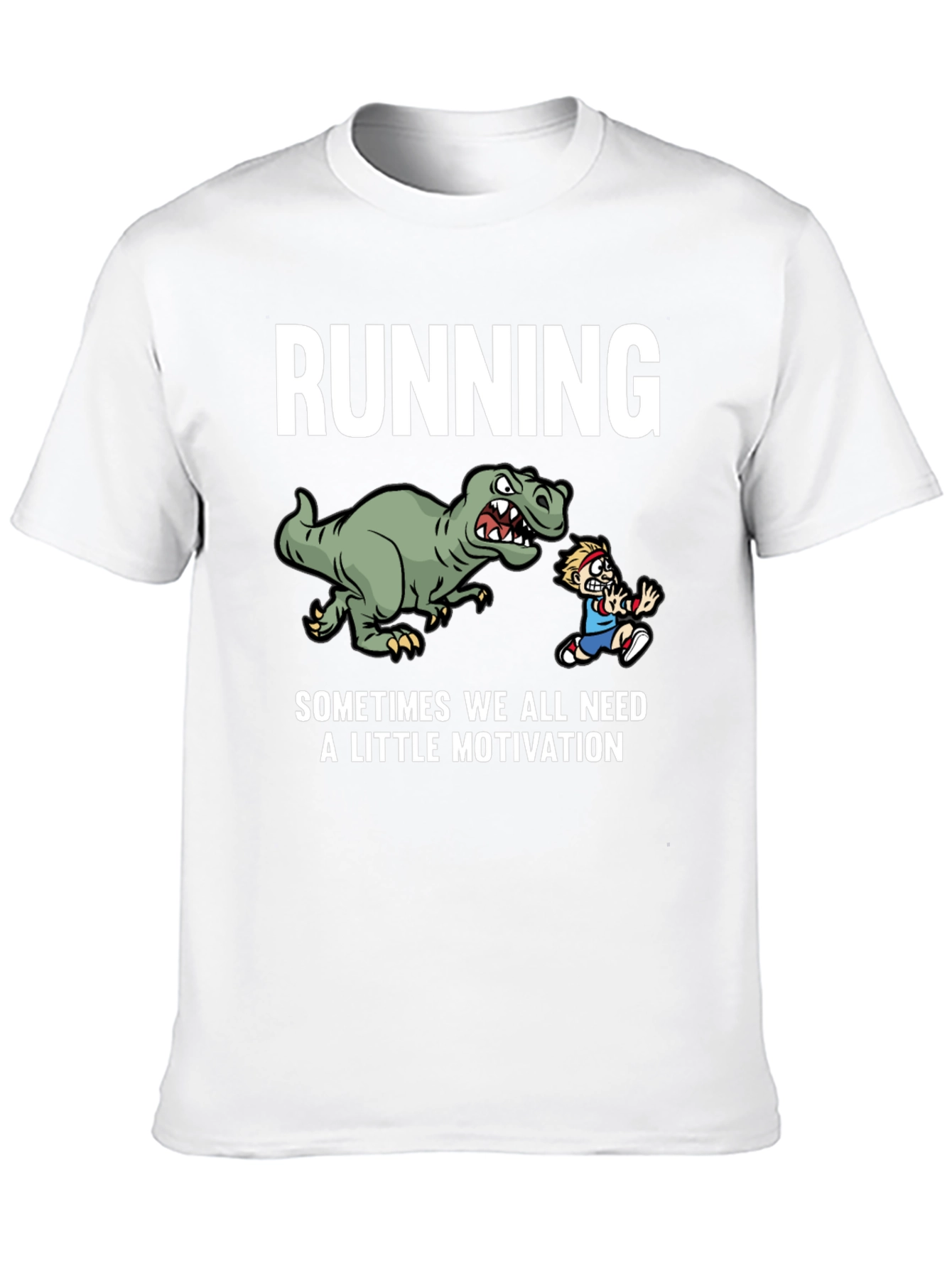 Running Dinosaur Motivation T-Shirt