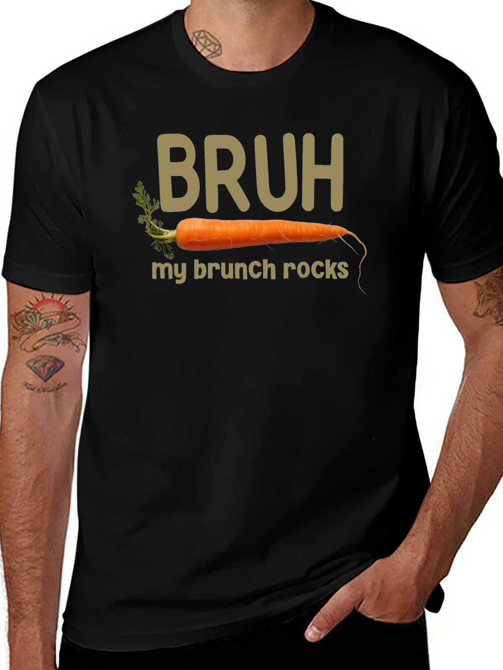 Bruh My Brunch Rocks Carrot T-Shirt