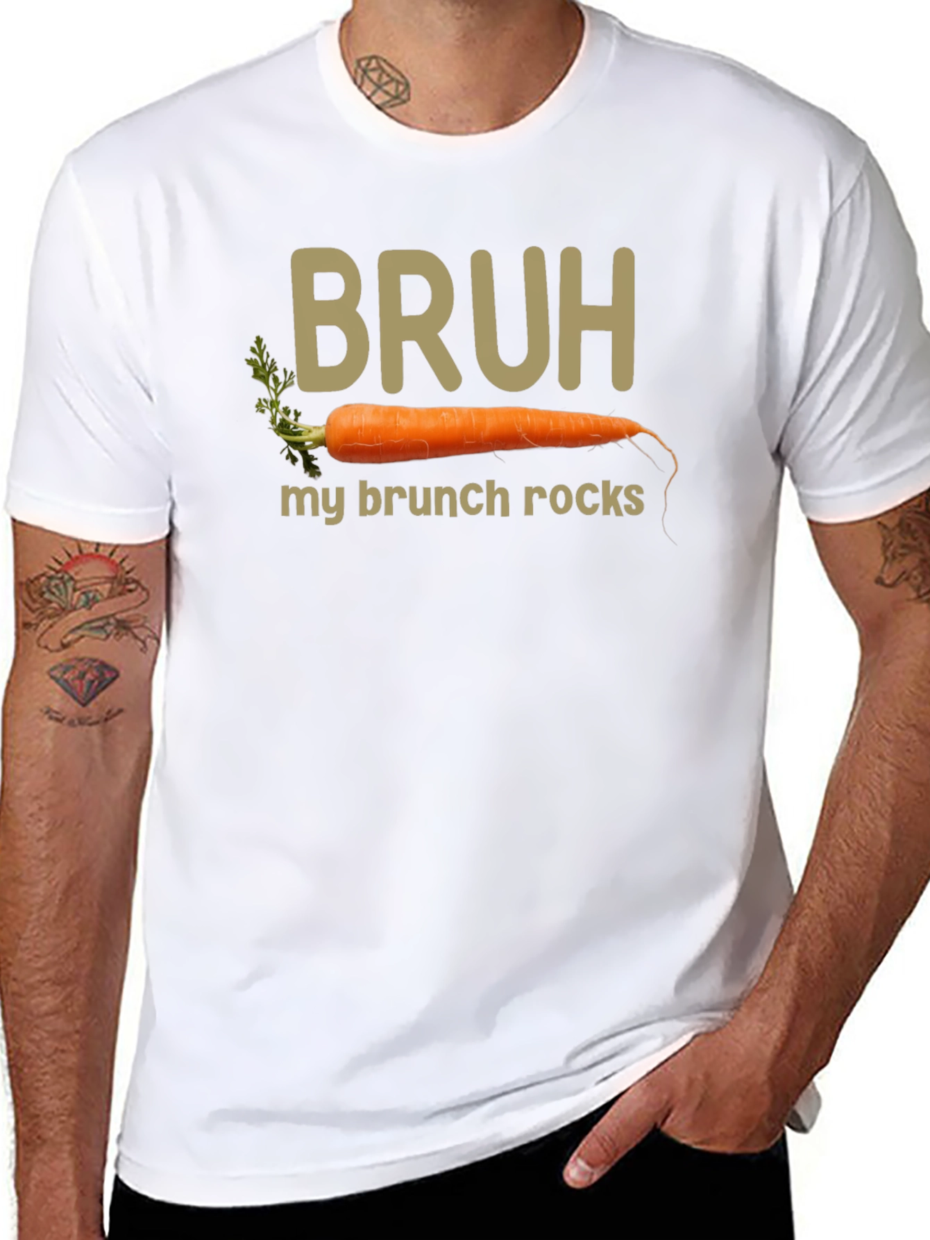 Bruh My Brunch Rocks Carrot T-Shirt