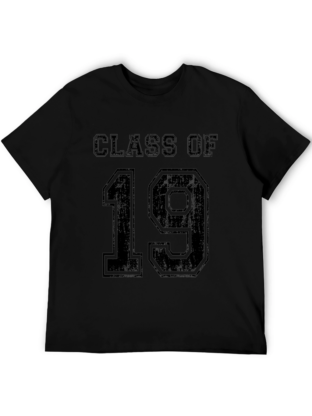 Class of 19 T-Shirt - Black Crew Neck Tee