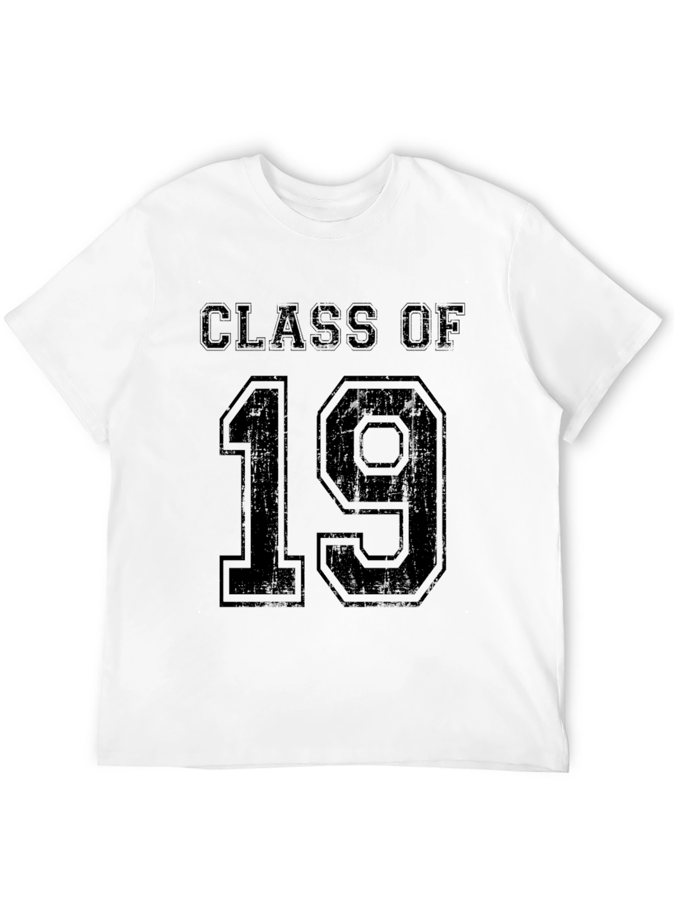 Class of 19 T-Shirt - Black Crew Neck Tee
