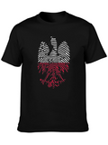 Poland Eagle Fingerprint T-Shirt - Black