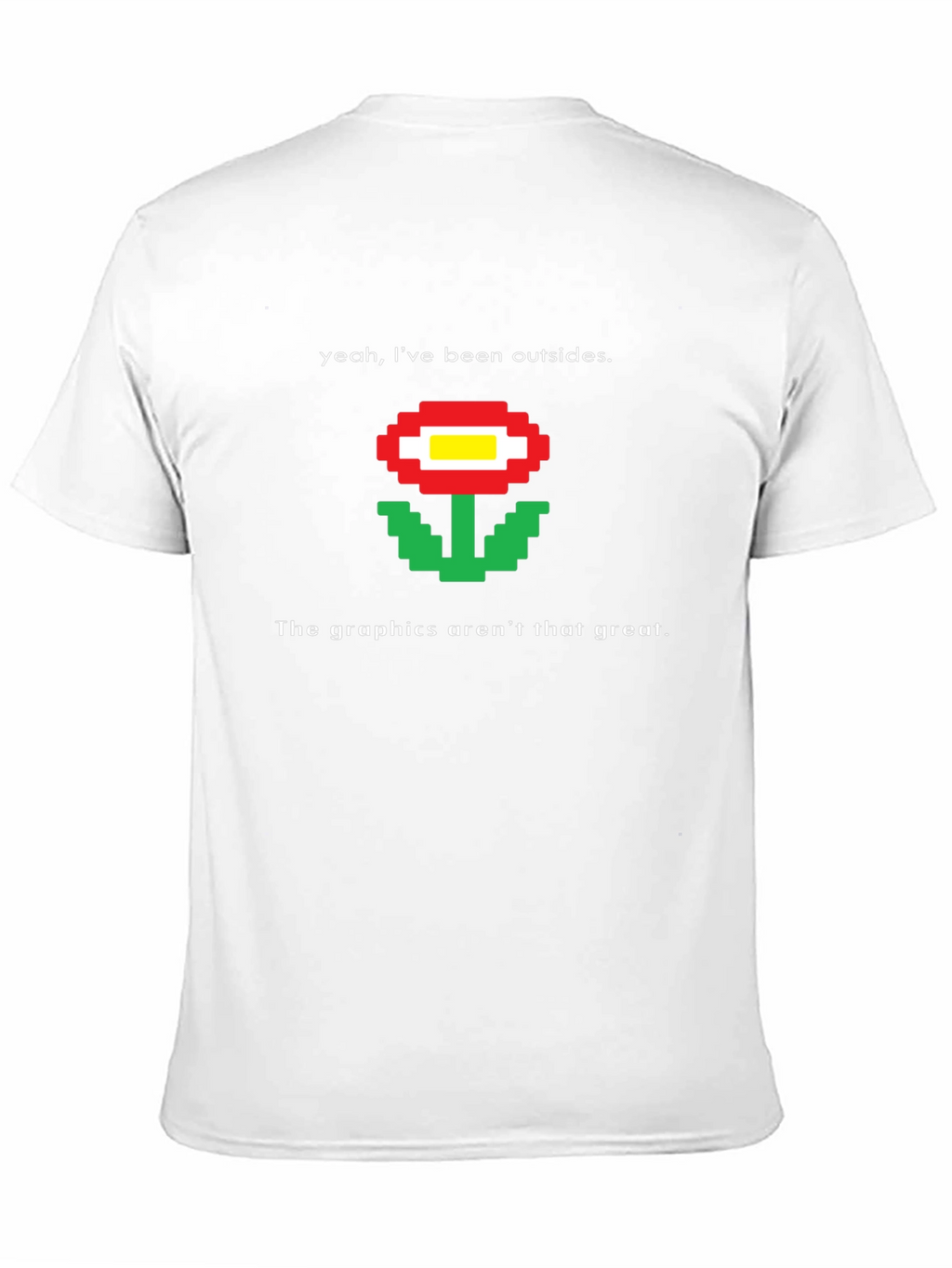 Retro Pixel Flower T-Shirt - Funny Gaming Tee