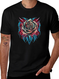 Rose Tattoo Graphic T-Shirt - Black