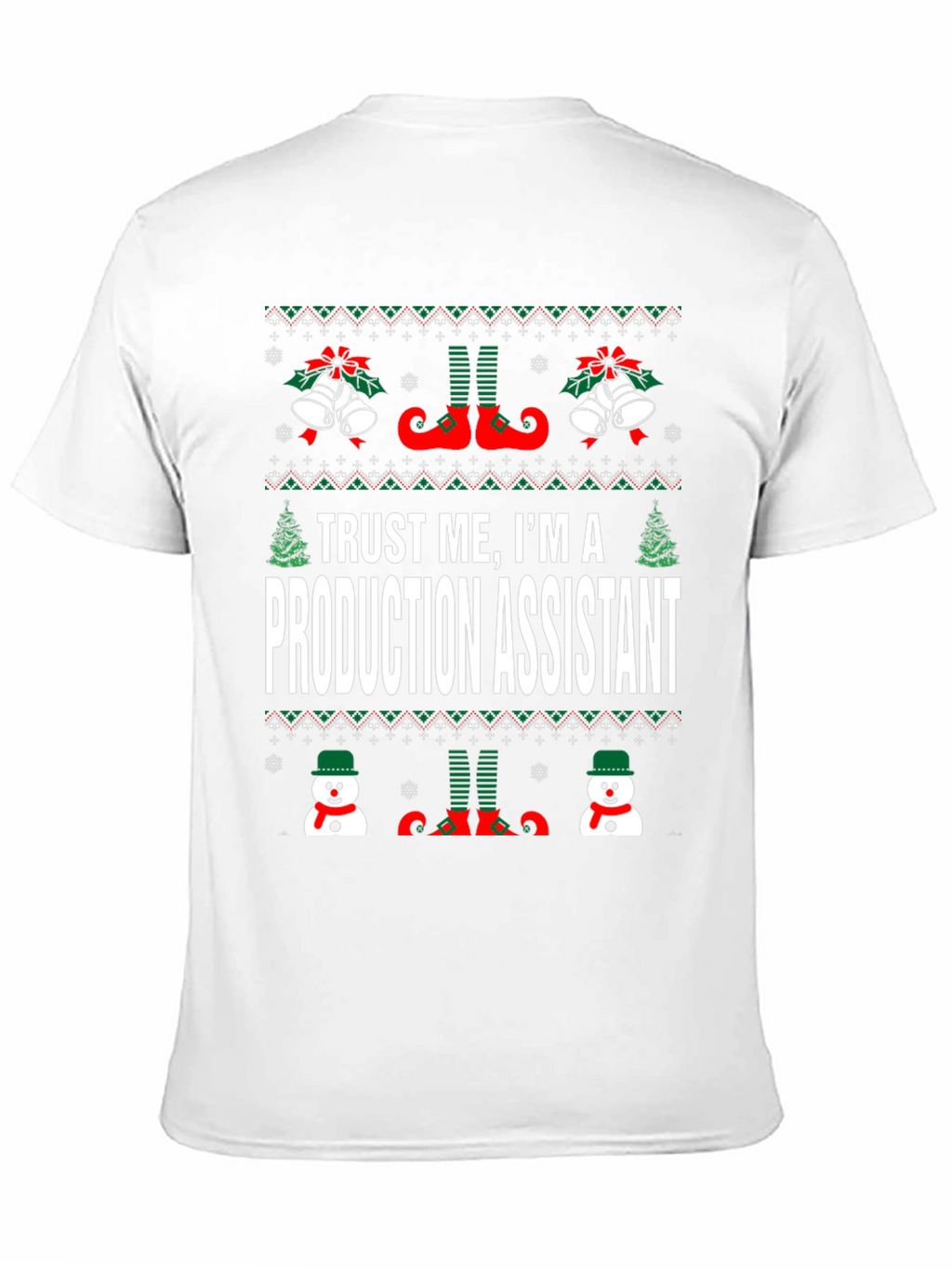 Production Assistant Ugly Christmas T-Shirt