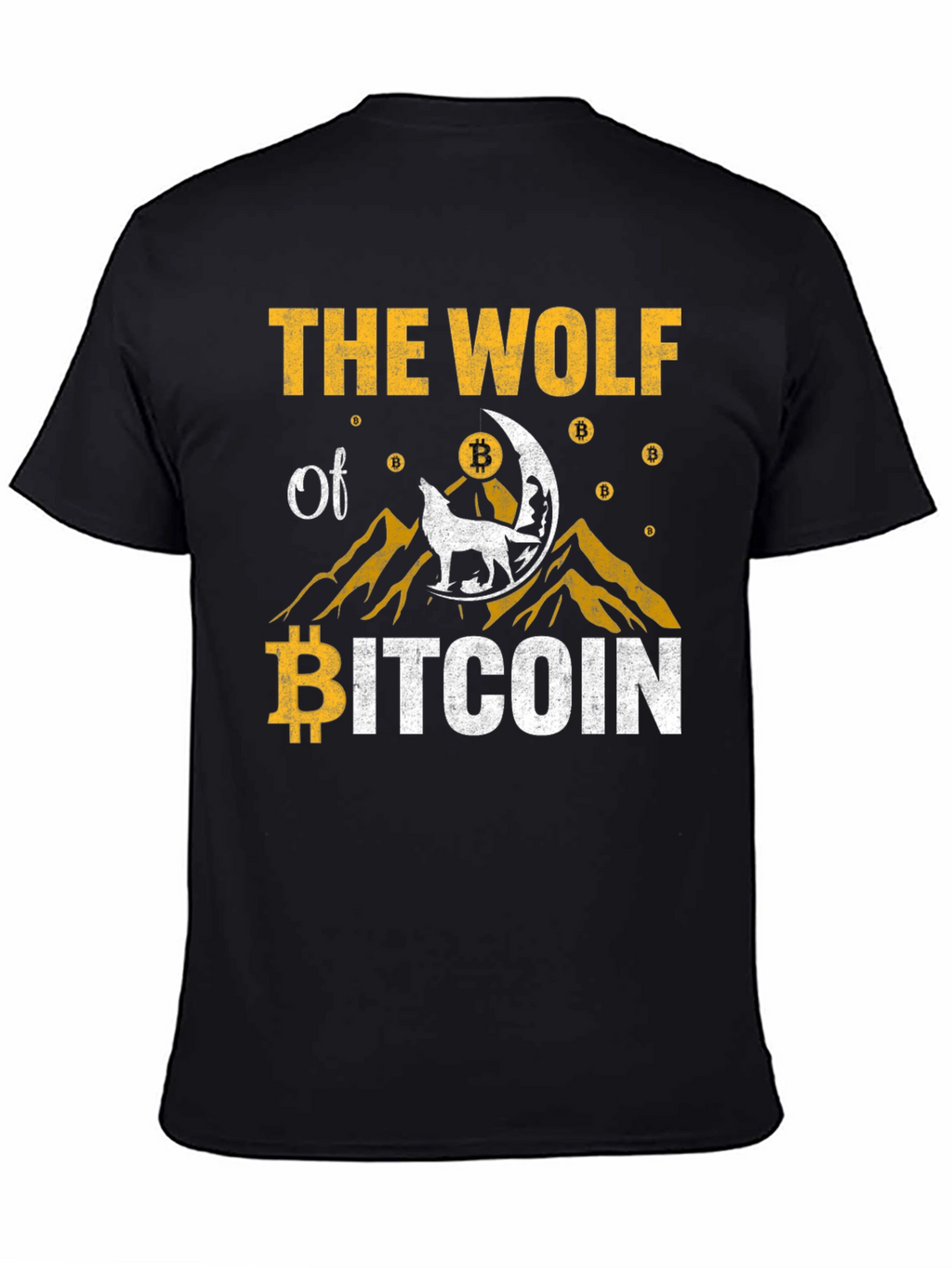 The Wolf of Bitcoin Graphic T-Shirt