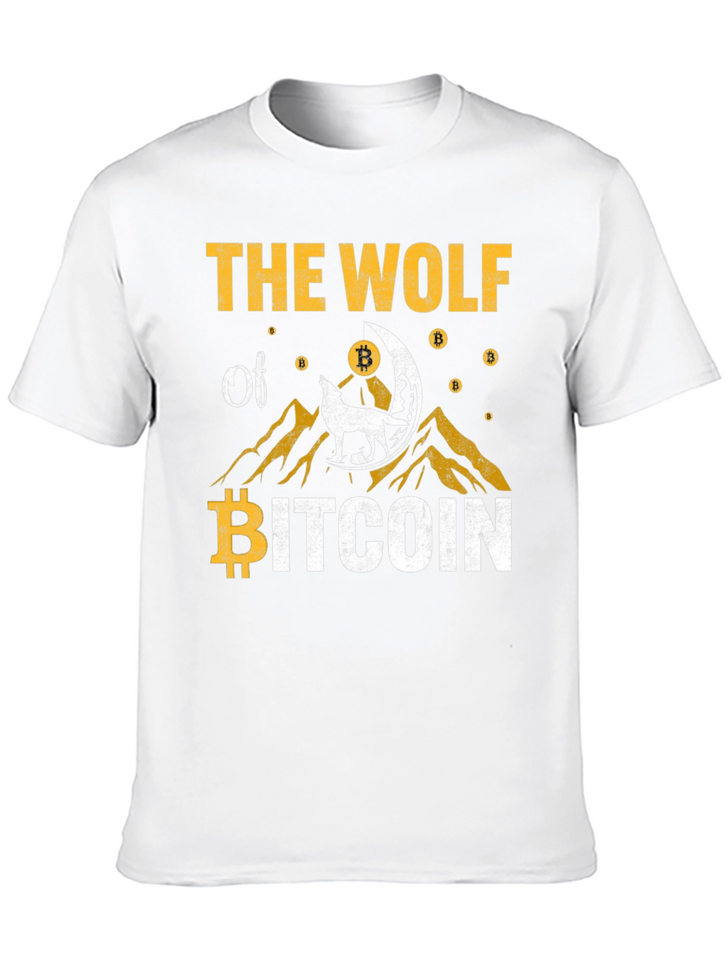 The Wolf of Bitcoin Graphic T-Shirt