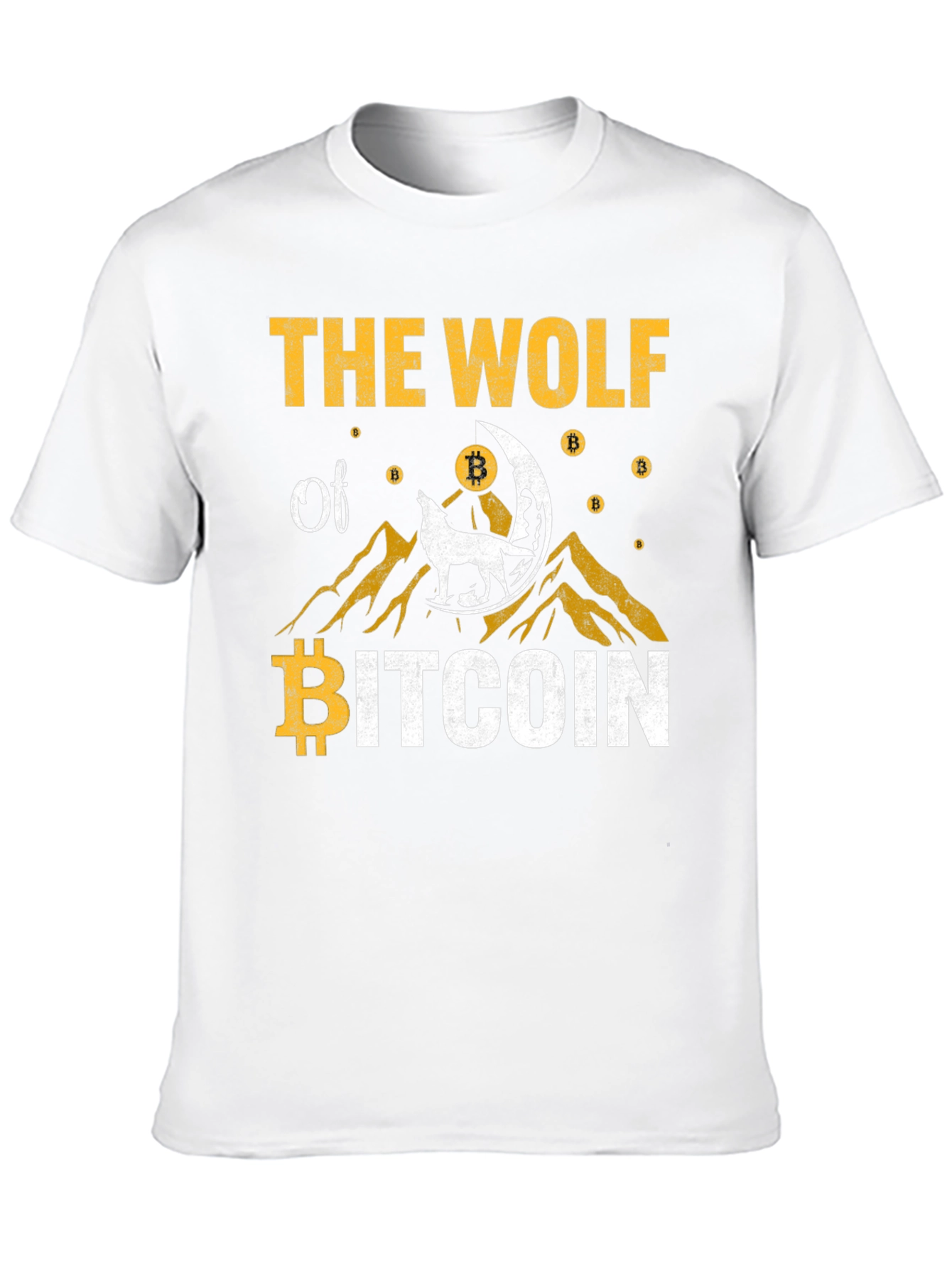 The Wolf of Bitcoin Graphic T-Shirt