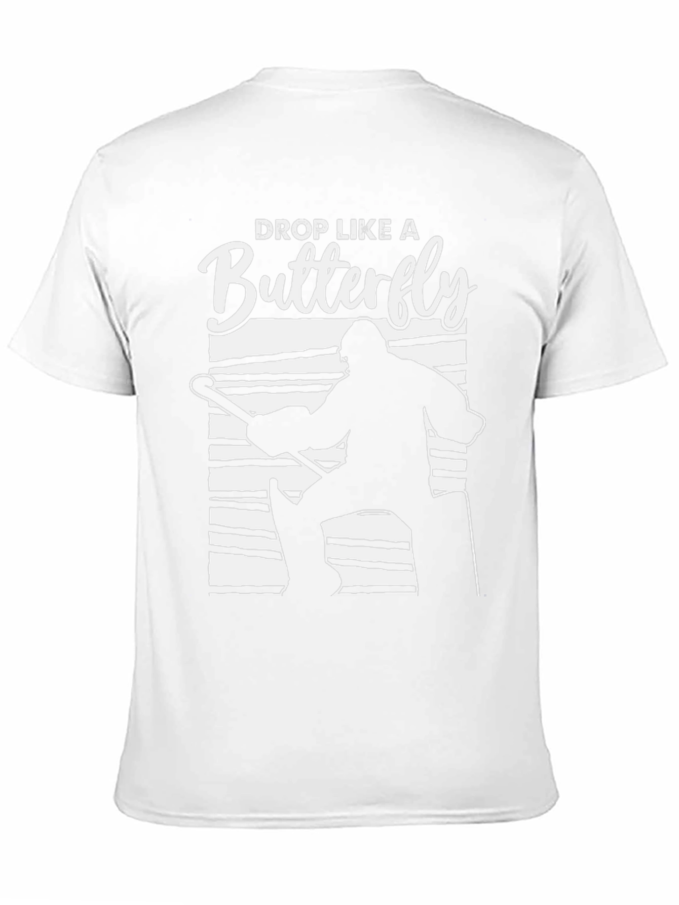 Drop Like a Butterfly Hockey Goalie Black T-Shirt