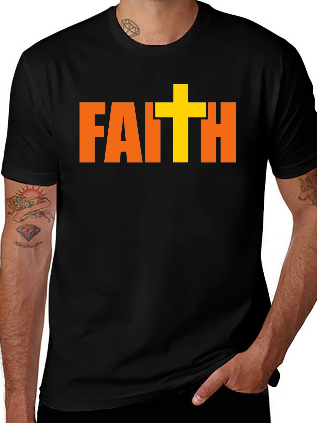 Faith Graphic T-Shirt Religious Design