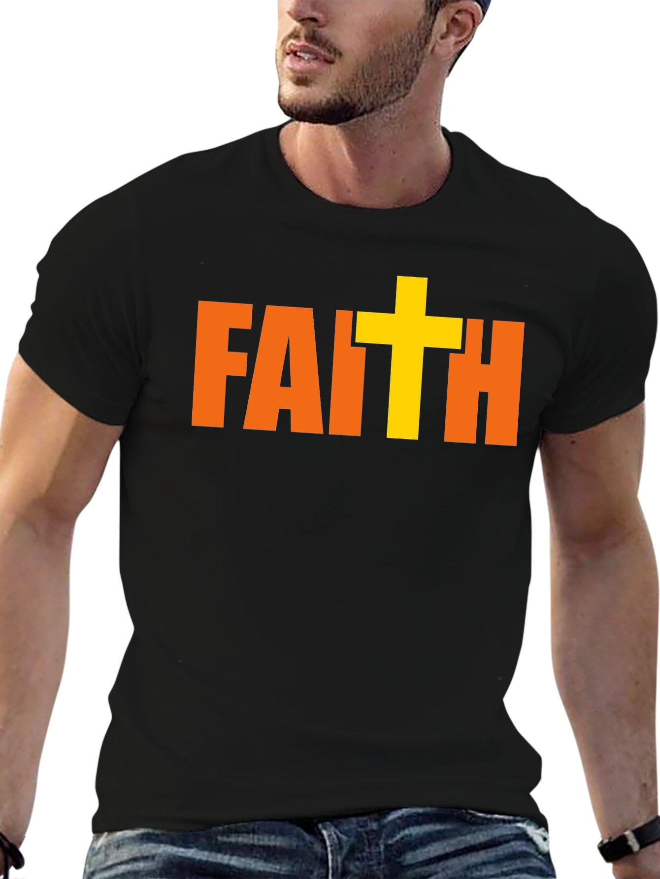 Faith Graphic T-Shirt Religious Design