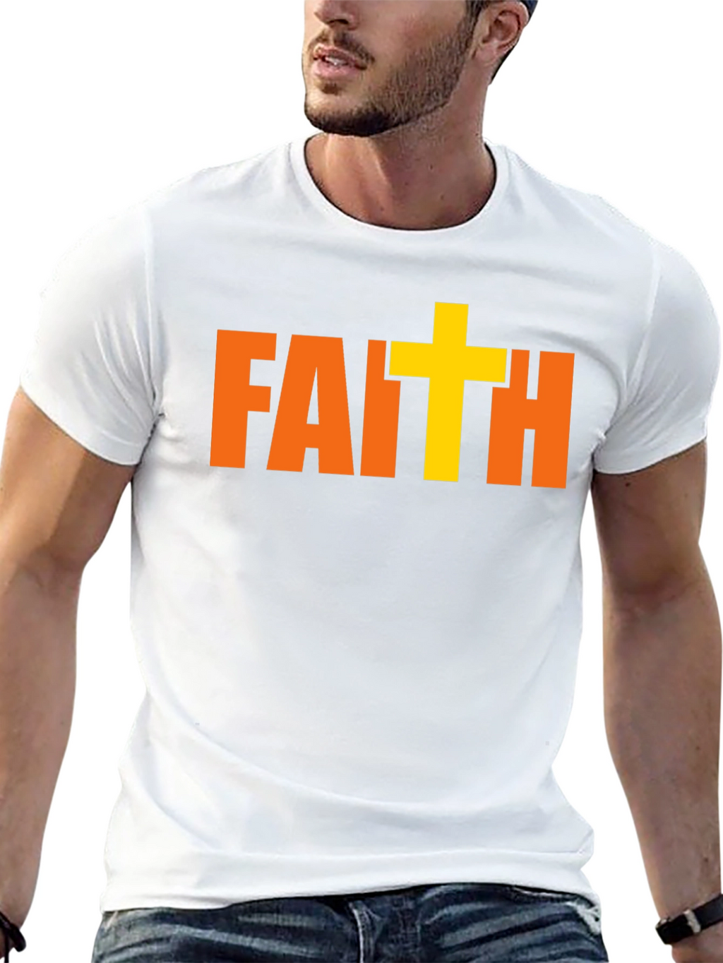 Faith Graphic T-Shirt Religious Design