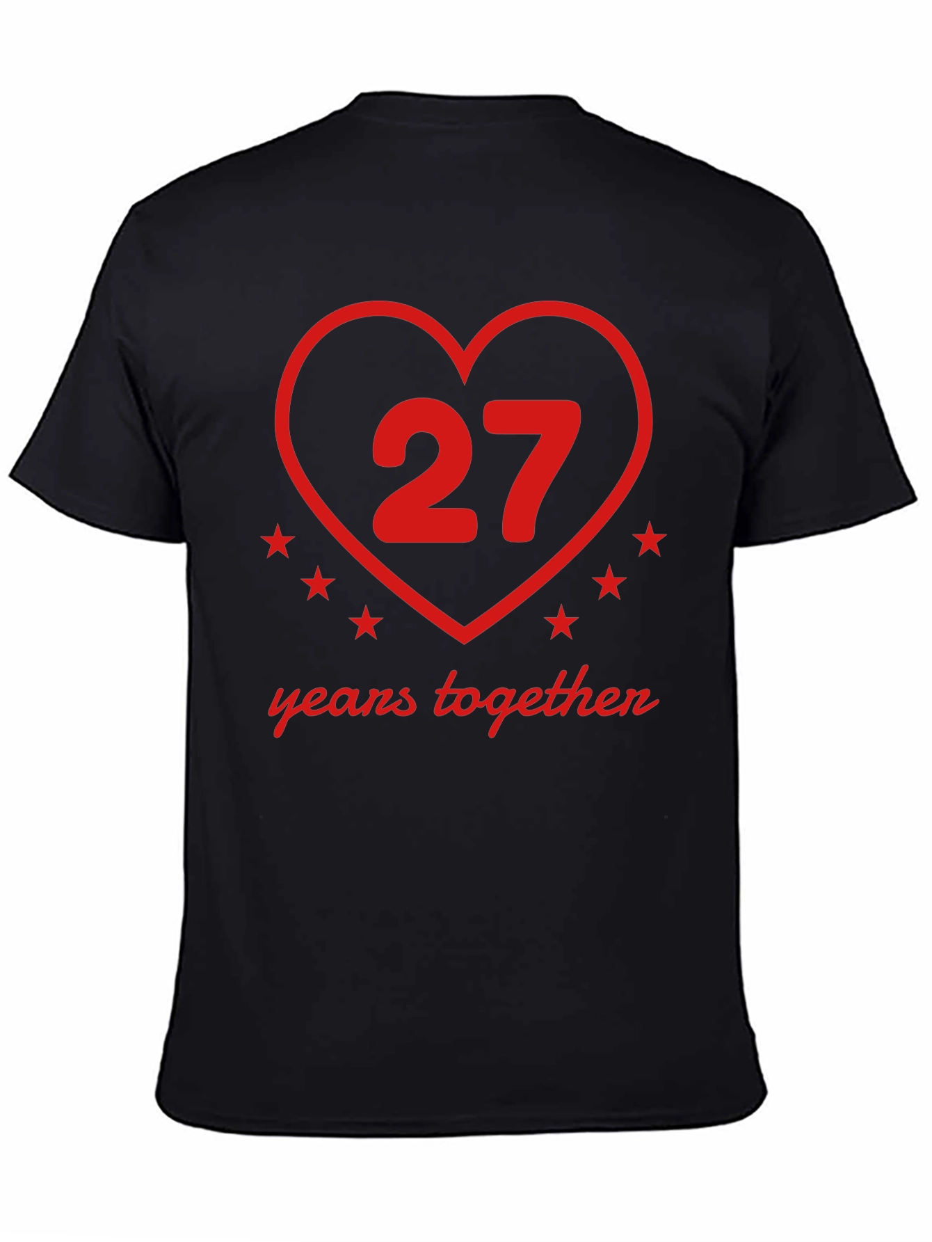27 Years Together Anniversary Black T-Shirt