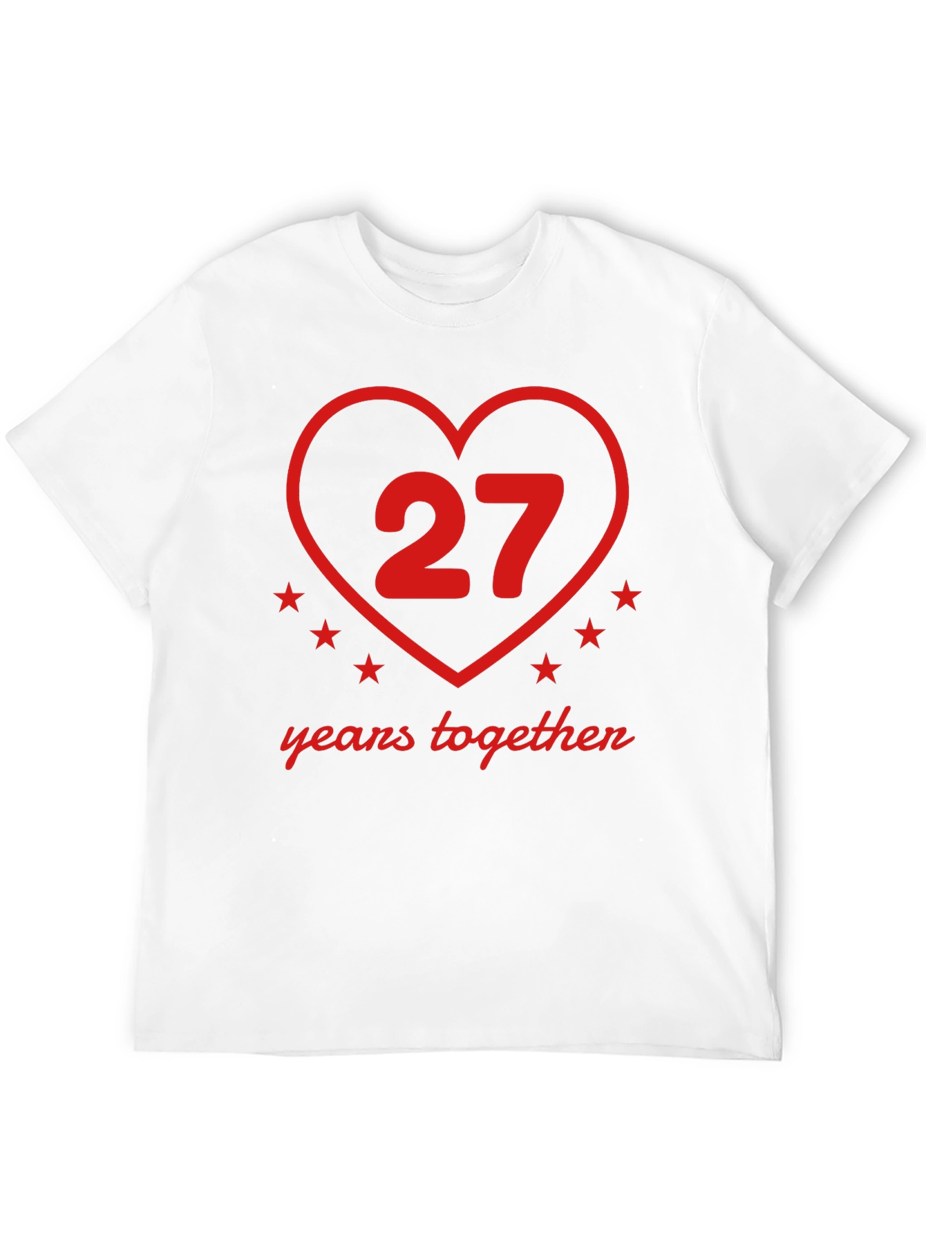 27 Years Together Anniversary Black T-Shirt