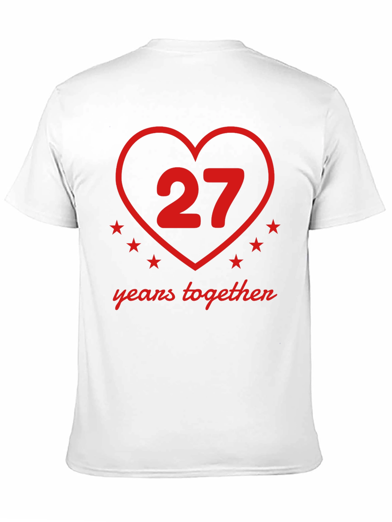 27 Years Together Anniversary Black T-Shirt