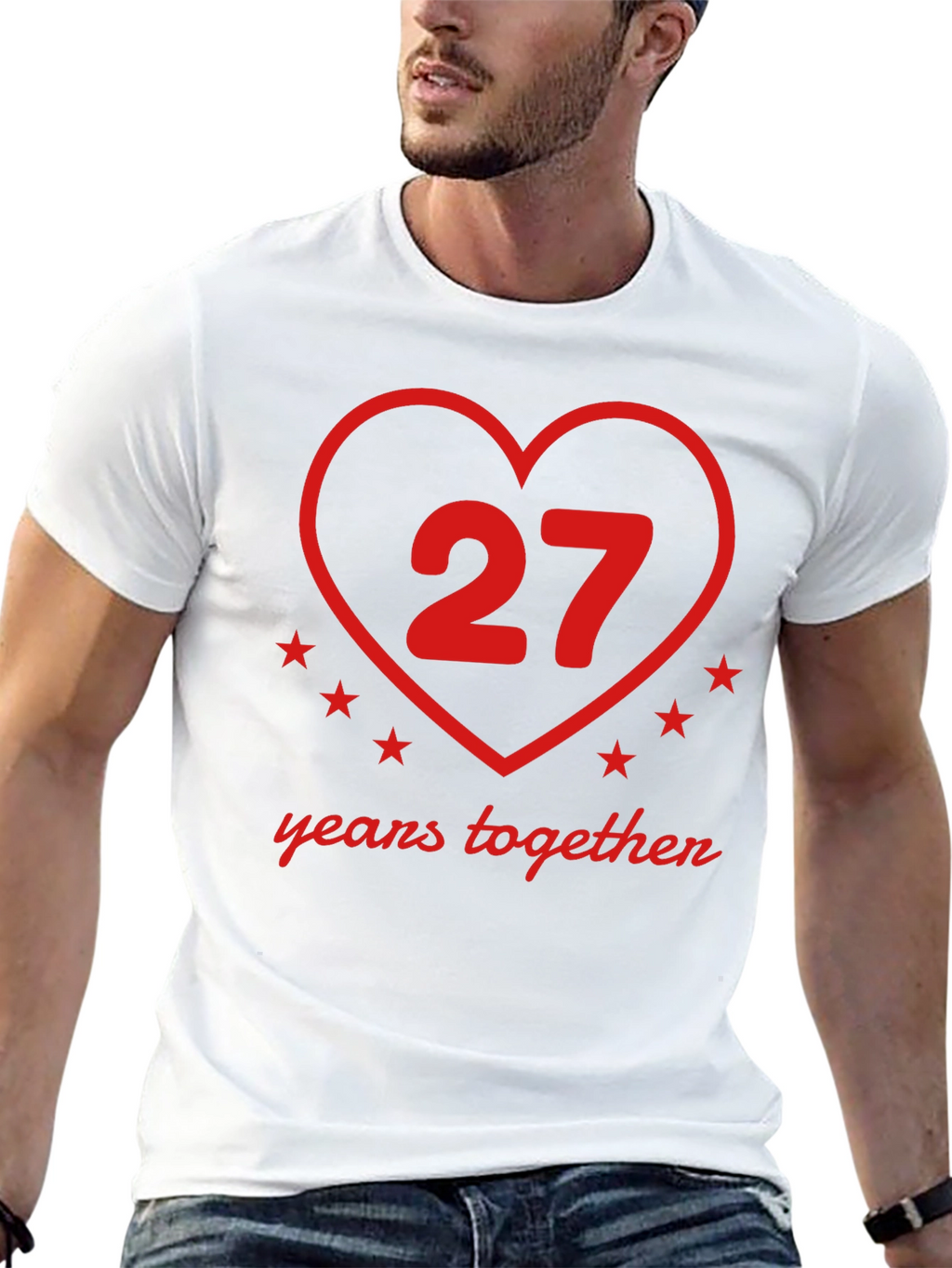 27 Years Together Anniversary Black T-Shirt