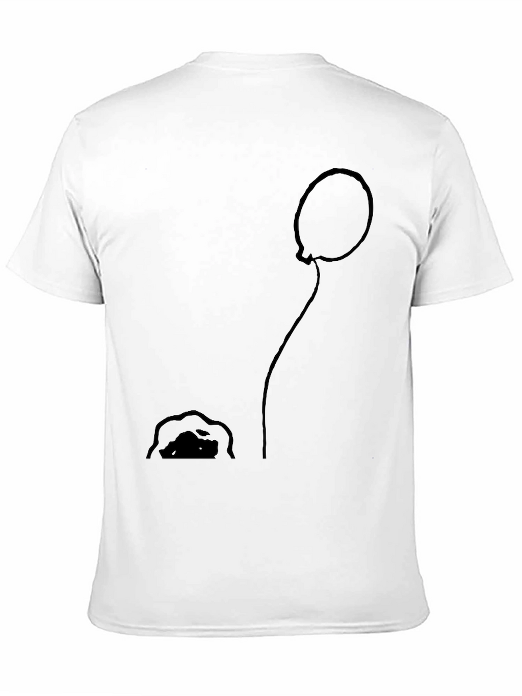 Balloon and Mound Black Graphic Tee