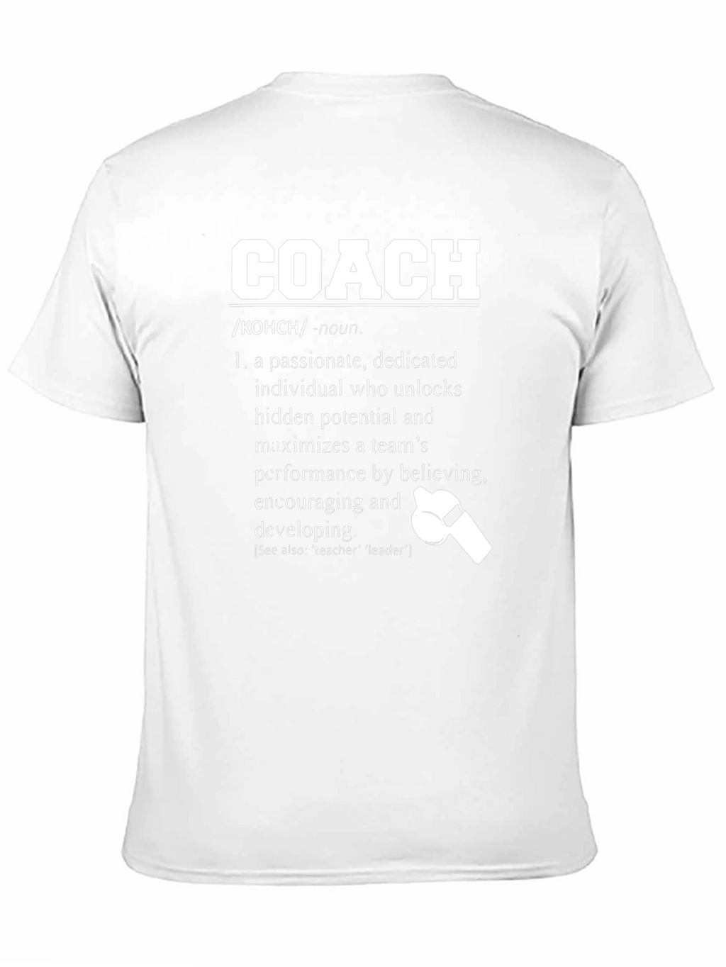 Passionate Coach Definition Graphic T-Shirt