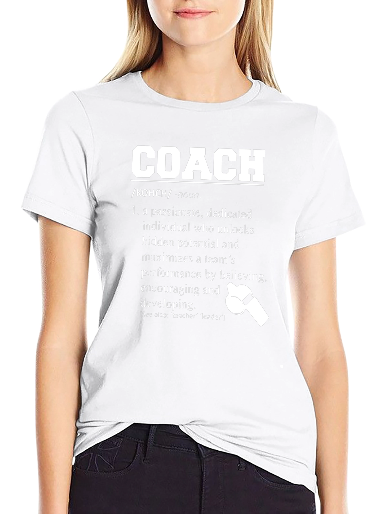 Passionate Coach Definition Graphic T-Shirt