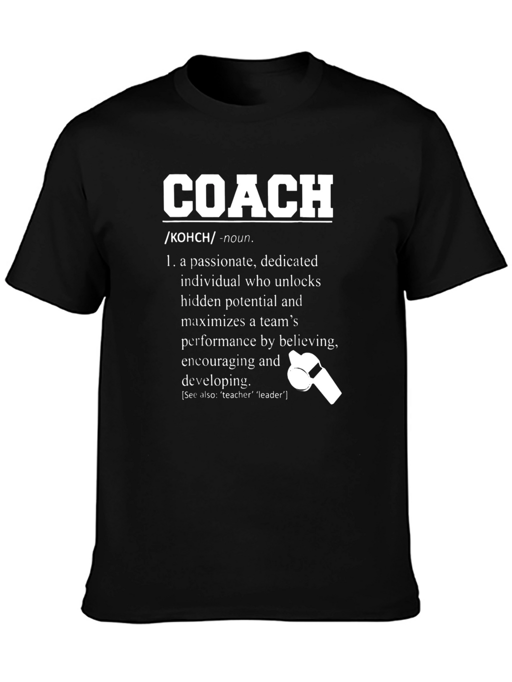 Passionate Coach Definition Graphic T-Shirt