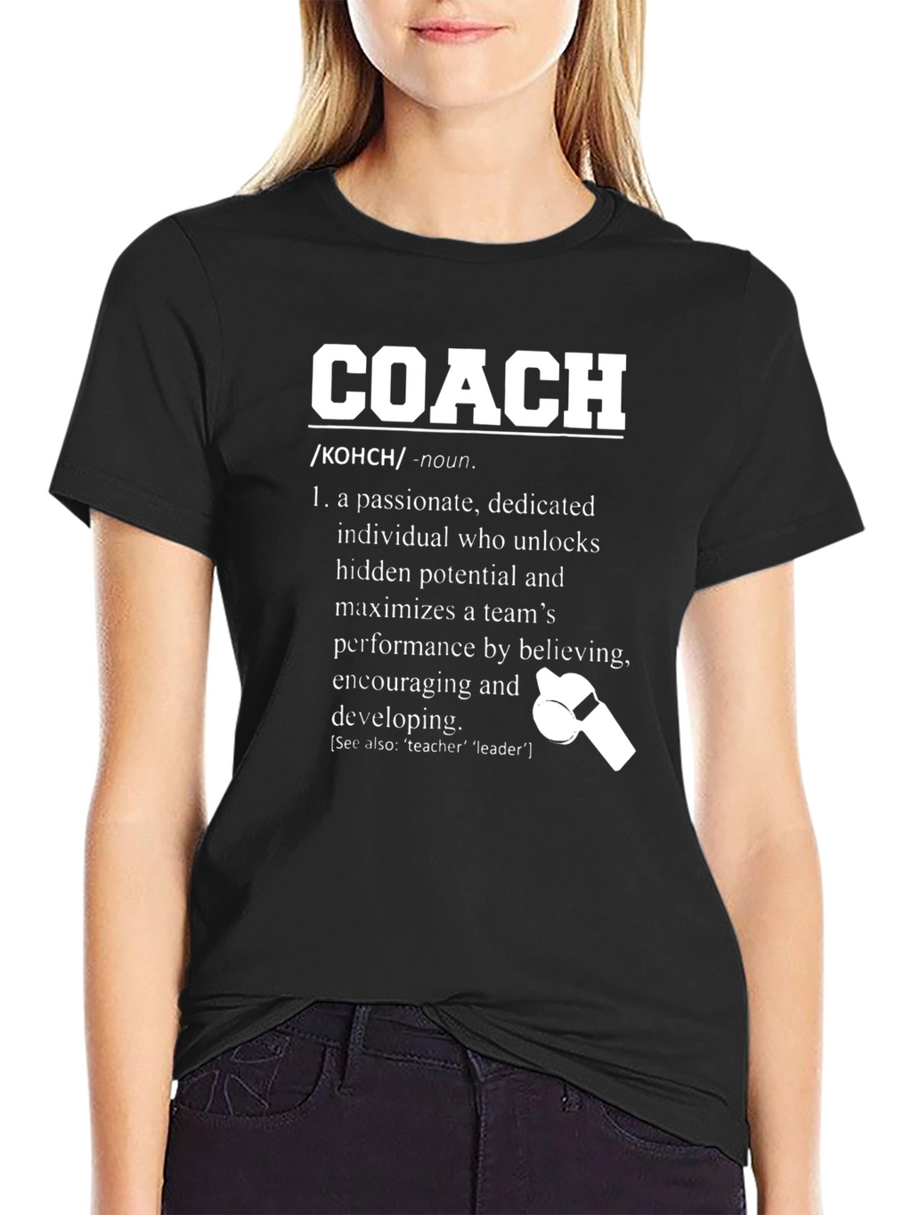Passionate Coach Definition Graphic T-Shirt