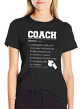 Passionate Coach Definition Graphic T-Shirt