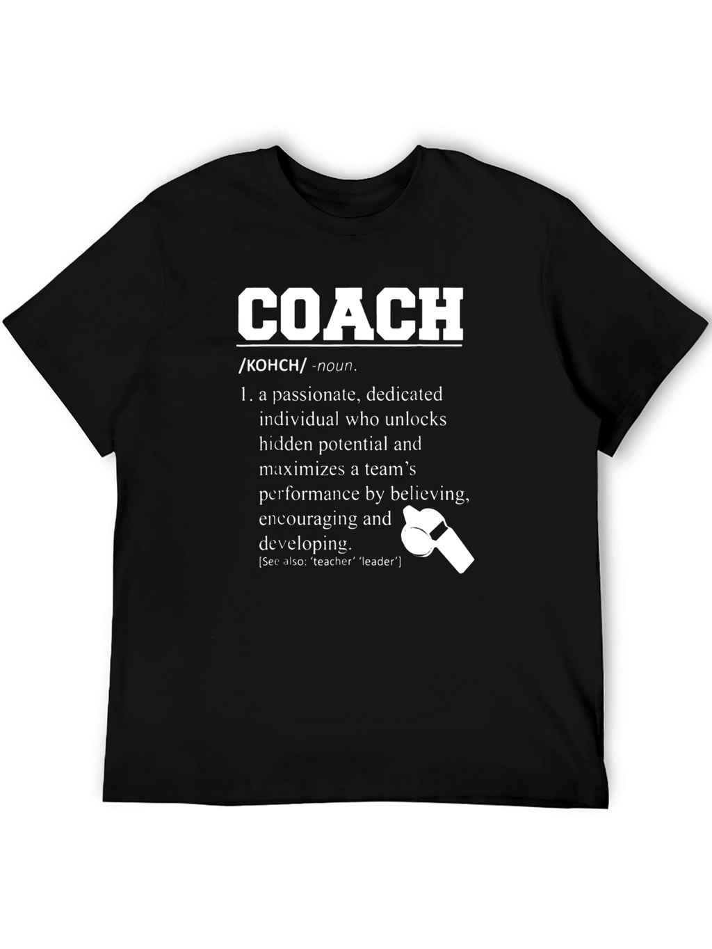 Passionate Coach Definition Graphic T-Shirt