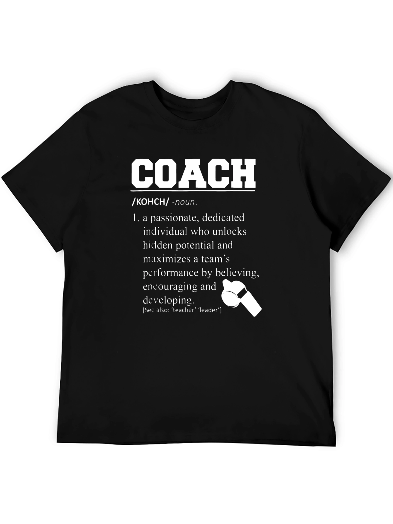 Passionate Coach Definition Graphic T-Shirt