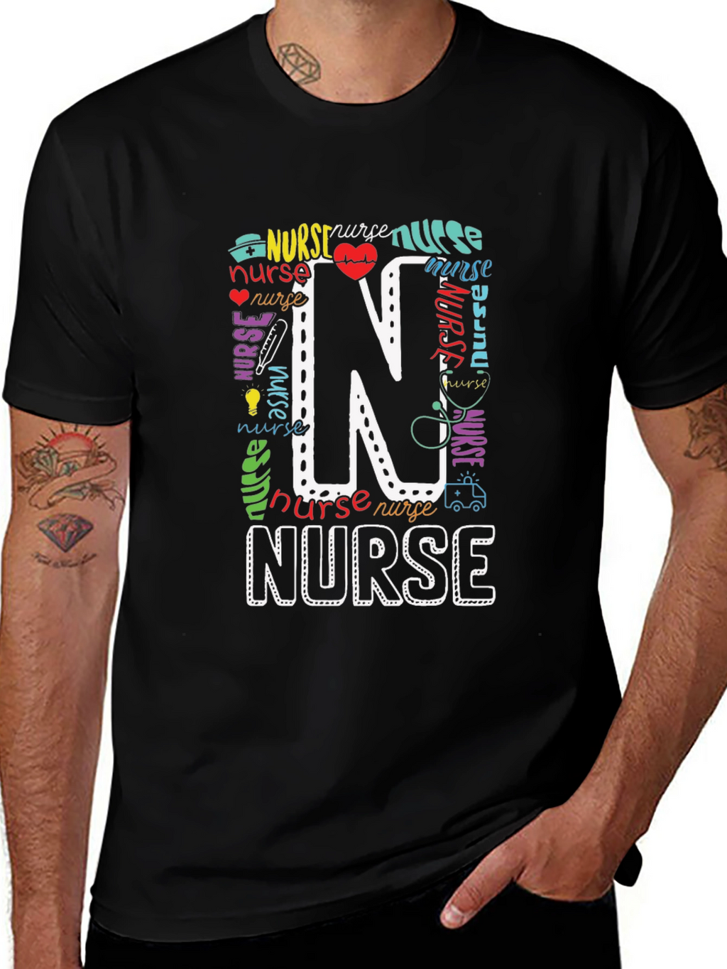 Nurse Graphic Print T-Shirt