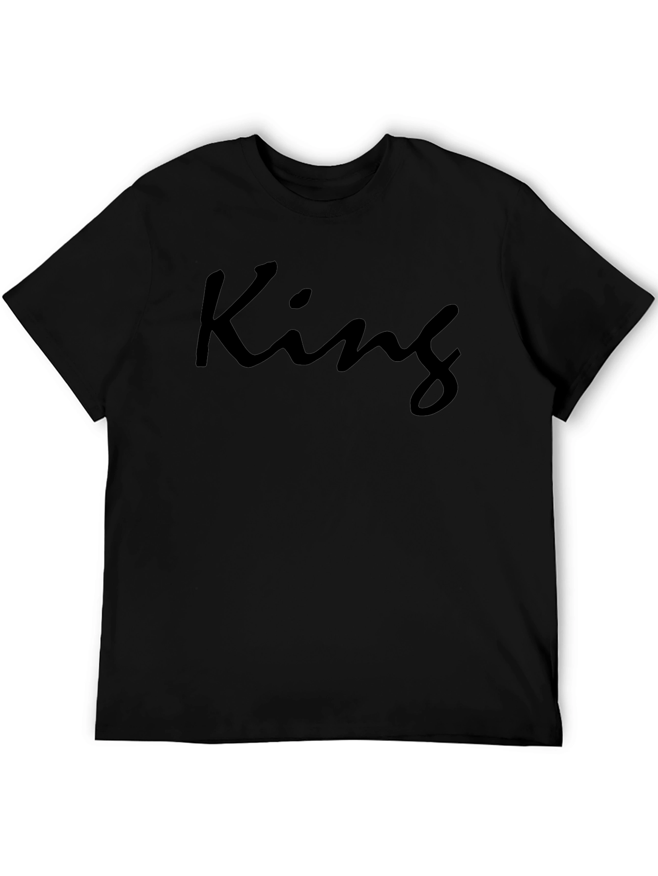 King Graphic T-Shirt - Modern Crew Neck Tee