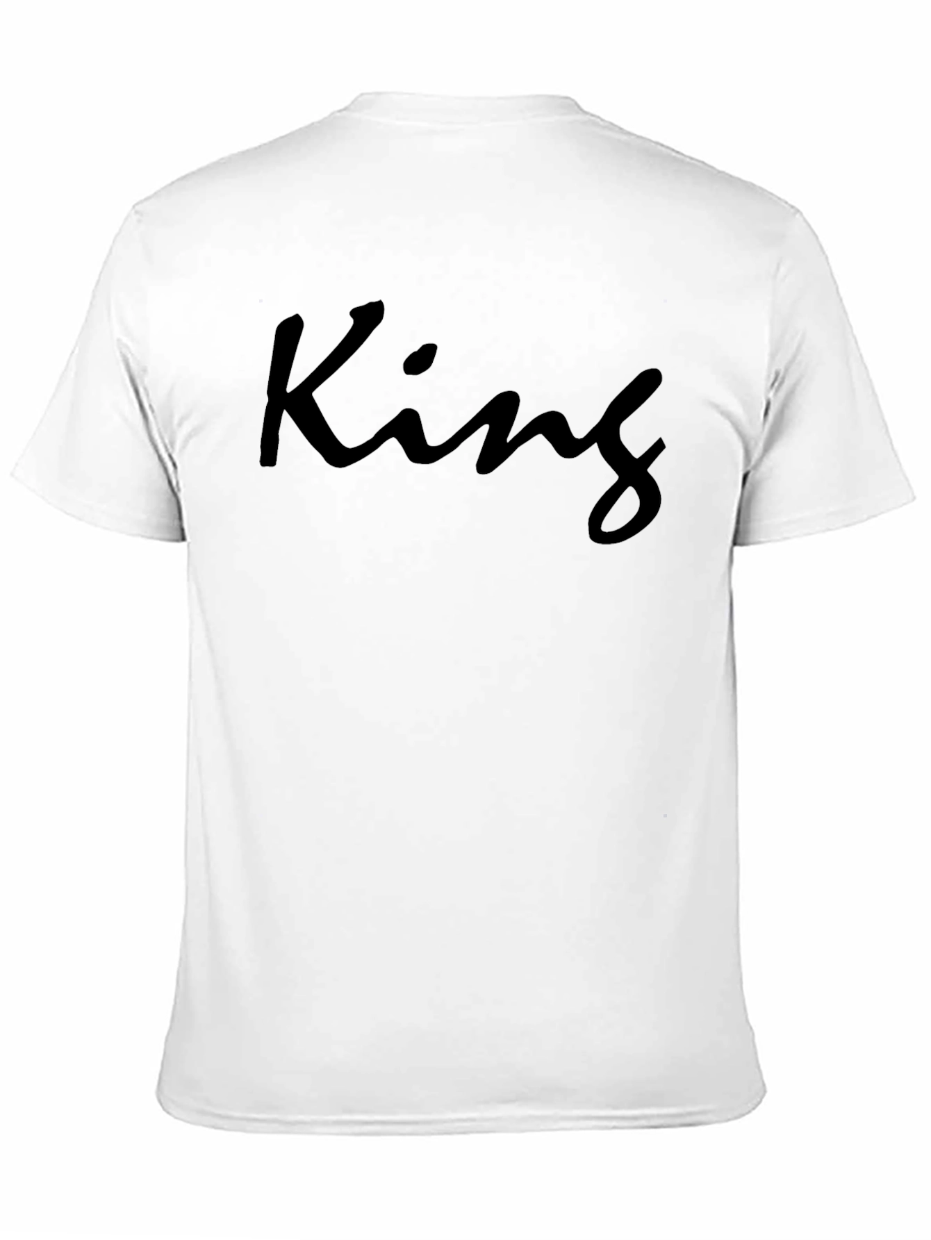 King Graphic T-Shirt - Modern Crew Neck Tee
