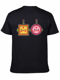 Cute Robot Couple Graphic T-Shirt