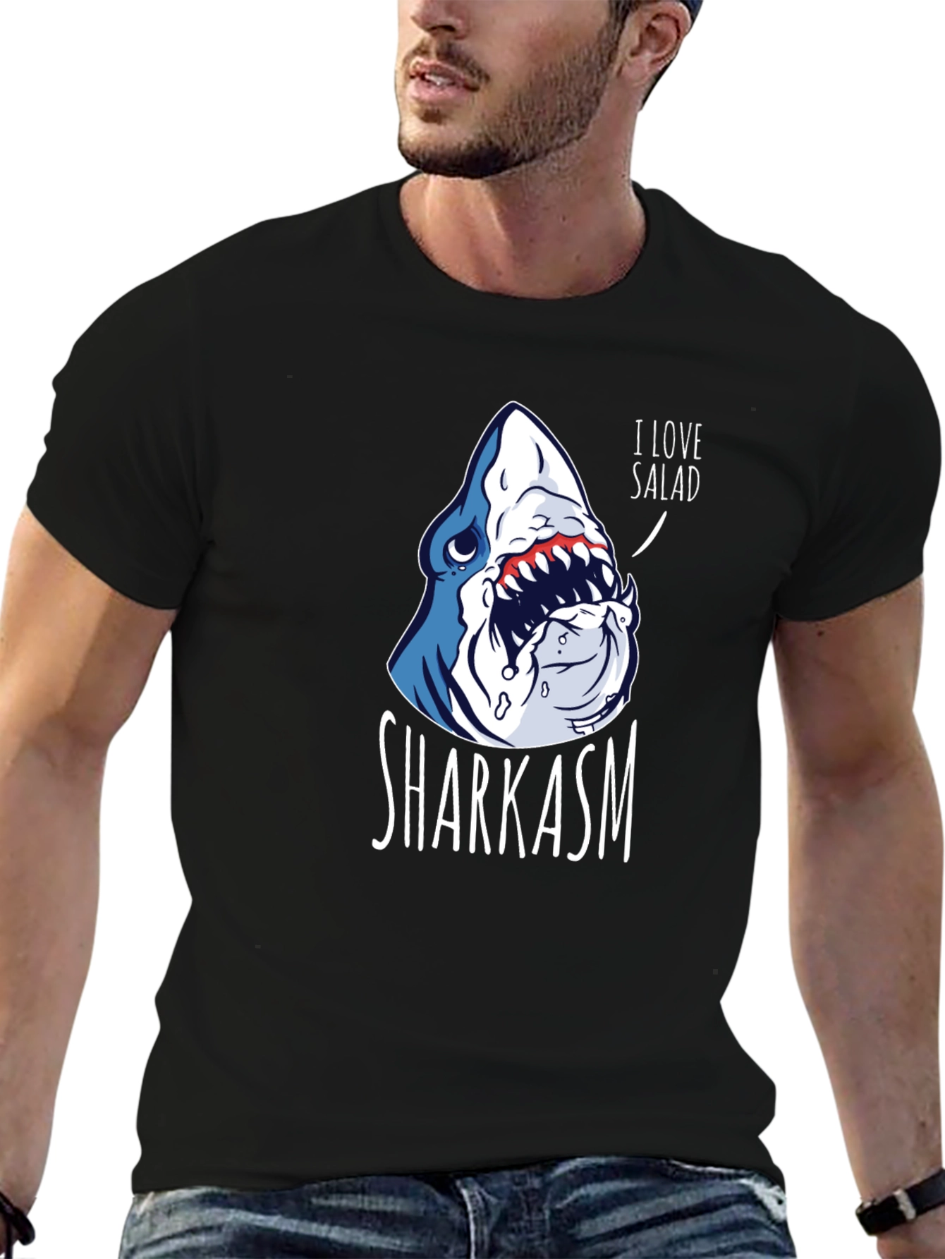Sharkasm T-Shirt - Funny Shark Lover Tee